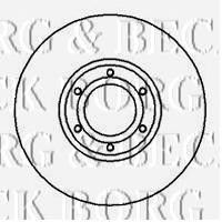 BORG & BECK bbd4234 -  Тормозной диск